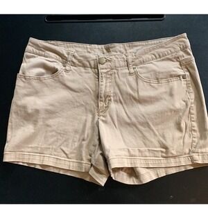 Faded‎ Glory Womens Khaki Shorts Size 14 Casual Everyday